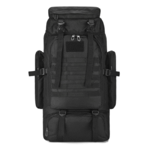 Rovari™ 80L Expedition Hiking Backpack – Heavy-Duty with Extra Straps- Black color
