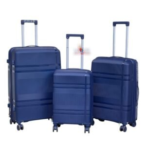 Veyora™ 3-in-1 Travel Suitcase Set (10kg, 15–20kg, 23kg) - Navy Blue