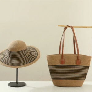 Soléa™ Summer Straw Beach Bag & Hat Set/Birthday gift set for Wife mother niece colleague sister friend -G