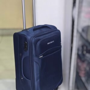 Feng 25" Medium Travel Suitcase – 15–20kg Capacity, Pinlock, Durable Fabric & Reinforced Zippers | Ventuman- Blue colour