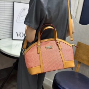 Zoey Medium Handbag for Women – Office-Ready, Textured Finish, Shoulder Strap & Top Handle | Ideal Valentine’s, Anniversary & Wedding Gift | Ventuman- Peach Colour