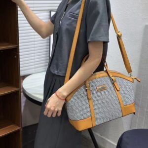 Zoey Medium Handbag for Women – Office-Ready, Textured Finish, Shoulder Strap & Top Handle | Ideal Valentine’s, Anniversary & Wedding Gift | Ventuman- Grey Colour