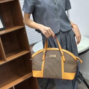 Zoey Medium Handbag for Women – Office-Ready, Textured Finish, Shoulder Strap & Top Handle | Ideal Valentine’s, Anniversary & Wedding Gift | Ventuman- Light Brown Colour