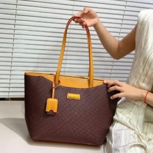 Cute Bucky Medium Handbag for Women – Textured Finish, Shoulder Strap & Top Handle | Valentine’s, Anniversary & Wedding Gift | Ventuman- Brown Colour